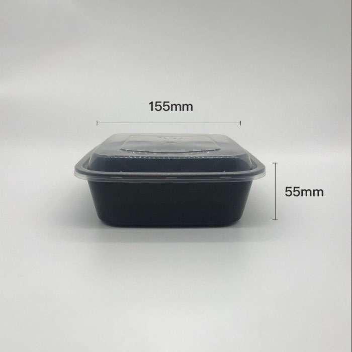 アメリカンスタイルのPP製角型食品容器