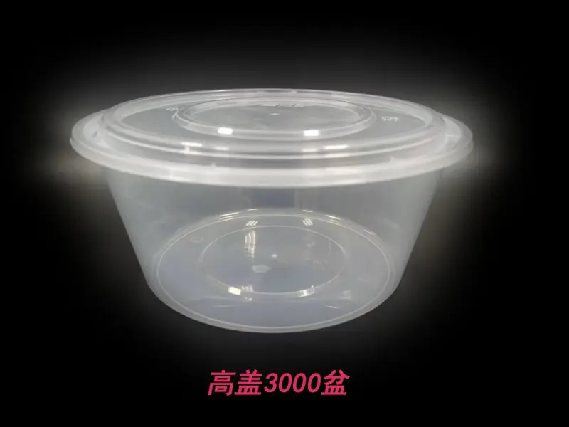3000ml PP injection-molded bowl-style food container